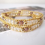 【hiraran様オーダー品】*ﾎﾞｰﾙﾁｪｰﾝ*ﾗｯﾌﾟﾌﾞﾚｽno.136