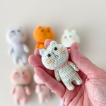 あみぐるみチャーム ミックスのねこさん