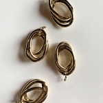 last１点アイテム【4pcs gold #ls】triple ring charm