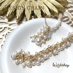☆再入荷☆【10cm】ゴールドパールデザインチェーン　