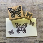 🦋〜✨蝶ʚïɞ.•バタフライ 大＆小 2点セット⑰✨～🦋‪スタンプ　はんこ
