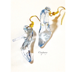 ガラスの靴のピアス ブルー