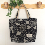 再販2【Ｓ】トートバッグ（黒薔薇）