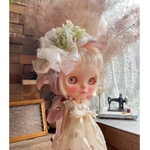 チュールやレースと紫陽花ヘッドドレス☆ネオブライス☆