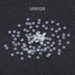 送料無料   100個  ピアス用保護シリコンプレート クリア 3mm（100ヶ）  M8698