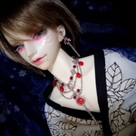 SALE■ネックレス Spike Diamond 赤■ SDGr Boy～70㎝ Boyドールサイズ