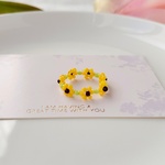 夏に咲くひまわり🌻 お花のビーズリング