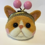 エキゾチックな猫がま口