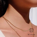 つけっぱなしOK♪アレルギーフリー　316L サージカルステンレス　喜平　ネックレス　kiitos 金属アレルギー対応　ステンレス