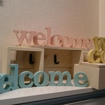 ★ 新登場 小文字の アルファベットオブジェ　welcome ★