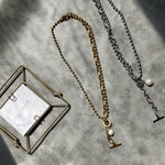 4wayニュアンスチェーンネックレス-gold- サージカルステンレス　金属アレルギー対応　チェーンネックレス　ゴールドネックレス