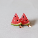 (あかいろ)すいかのピアス(イヤリング)