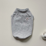 犬服*Organic cotton 刺繍リースのタンクトップ*