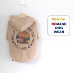 【オンリーワンのドッグウェア】リメイクわんこ服　犬服　パーカー　ハンバーガー　キャバリア　アメコカ　ビーグル　　