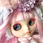 アイシードール　カスタム　ゴスうさぎちゃんシリーズ　　　ご購入者様が決まりました　クーポン待ちです　ロップイヤーうさぎちゃん　花畑のうさぎさん