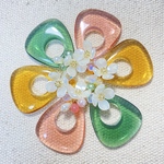 【さくなび様専用】💗お花とボリュームフープのピアス