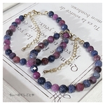 🆕ラスト一本♡ルビー&サファイア✴︎ミックスブレスレット