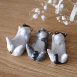 飾れる猫さんの箸置き