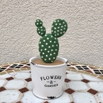 フェルトでサボテン　うさぎみたいなバニーカクタス　鉢なし