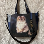 アッシュデザインラウンド型バッグ（ショルダーベルト付き）