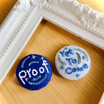 proof & yet to come ２つセット　ピアス　ヘアゴム　バッチ