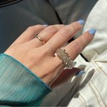 【2wayカフリング】ice cuff ring / 2way / 2枚目写真左