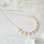 パール&ビジューのロングネックレス 　[58cm]