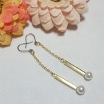 ロングパールピアス