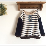 mari0313様専用♡ナチュラルボーダー♪SWEATSHIRT *130サイズ♬