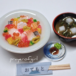 海辺の食堂・本日のばらちらし〜あおさのお味噌汁〜