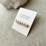 3粒パールスティックピアス・樹脂ピアス・イヤリング