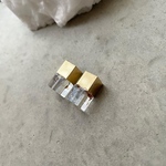 スクエアゴールドピアス・樹脂ピアス・イヤリング