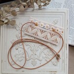 ｲﾝﾄﾞ刺繍　ラップポニーフック　刺繍　ﾘﾎﾞﾝ　ﾍｱｱｸｾｻﾘｰ