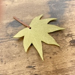 植物を育てるように経年変化する革★山モミジのはんなりブックマーカー⭐︎国産ヌメ革使用