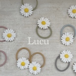daisy hair tie~ デイジー　ヘアゴム　くすみカラー　ヘアゴム　お花　ベビーヘアゴム　キッズヘアゴム　キッズヘアアクセ　ベビーヘアアクセ