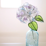 光に透ける紫陽花〈Dip Art〉