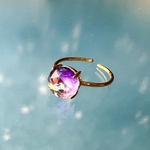 【硝子の宝石】ラウンドカット 　８mm　リングキット