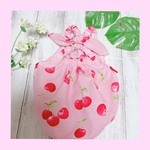 🍒さくらんぼ柄🍒夏生地✨ 犬服オーダーメイドチュニック👗✨ワンピース👗フレア バルーン🎈daiancrown