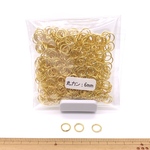 丸カン6ｍｍ　ゴールド　20ｇ　約240個　お肌に優しいニッケルフリー