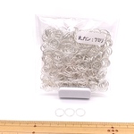 丸カン7ｍｍ　ホワイトシルバー　30ｇ　約360個