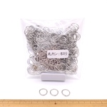 017 / 丸カン8ｍｍ　シルバー　30ｇ　約330個　お肌に優しいニッケルフリー