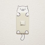 猫 ゆるゆるきょとん スイッチ ステッカー
