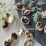 30個*メタルプラビーズ　gold♪