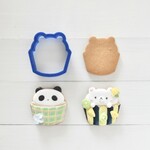 くまカップケーキ【縦4cm】クッキー型・クッキーカッター