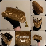 🌸専用ページ🌸French antiqueダマスクベルベット◉がま口財布　長財布◉ゴールドタッセル付き♡
