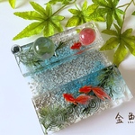 【6/26 21時〜販売予定】金魚が泳ぐ水のスマホスタンド～水草