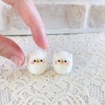 くまこちゃん♡身長2cmの小さなお友達／ 羊毛フェルト しろくま ミニチュア