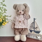 テディベア　くま🐻（ツイード素材）24センチ　