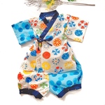 【100〜110】カラフル甚平　キッズ　オシャレ　カッコいい　男の子