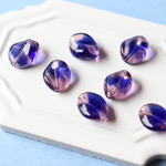 ヴィンテージ ツイストギブレガラスビーズ12×10mm(4個)